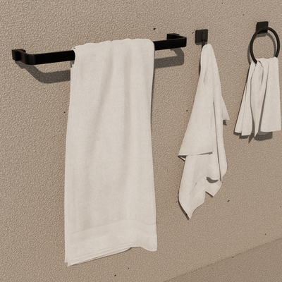 Modern towel rack