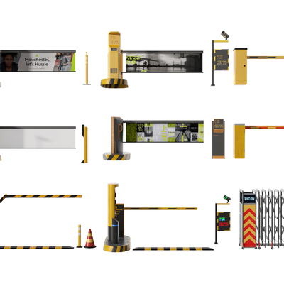 Parking toll pole access gate