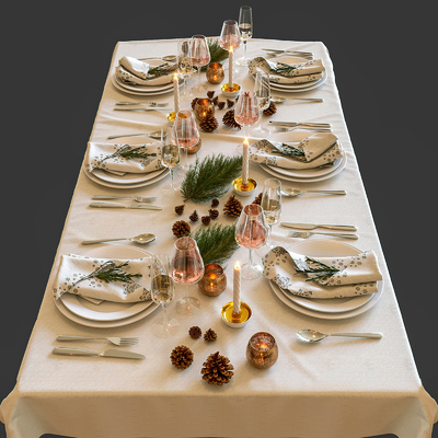 Western tableware table