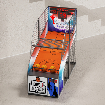 modern video game basketball machine