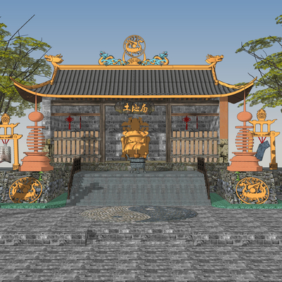 Chinese-style Land Temple