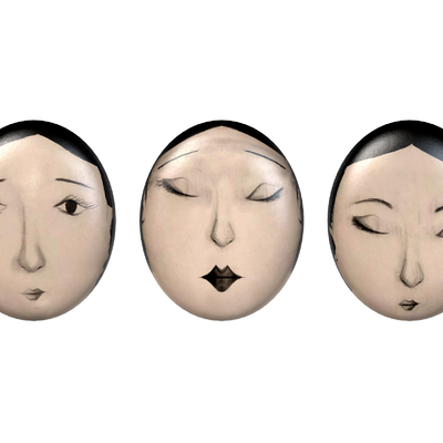 Japanese Face Mask Wall Decorations