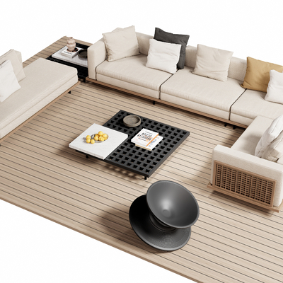 Minotti modern corner sofa