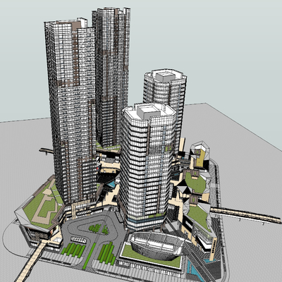 Bird's-eye view planning of commercial complex