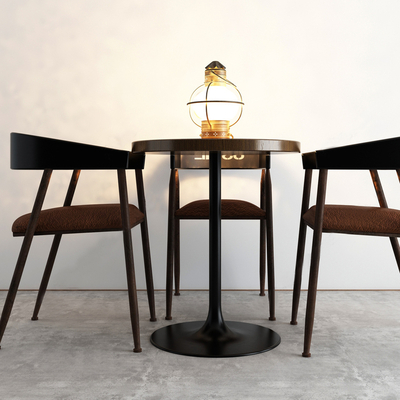 Industrial-style leisure tables and chairs