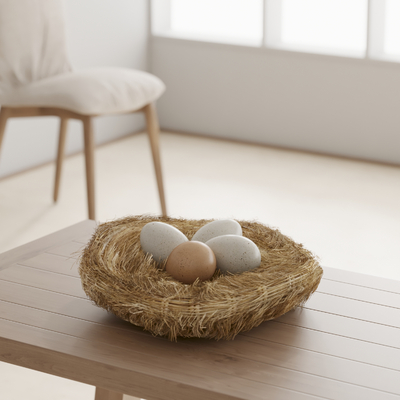 Bird's Nest Egg Decoration