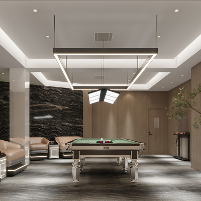 Modern Billiard Room