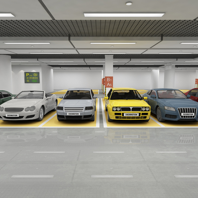 Modern Garage Luxury Car Parking