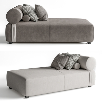 Grey chaise longue beauty collapse