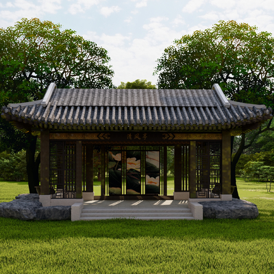 Chinese classical pavilion