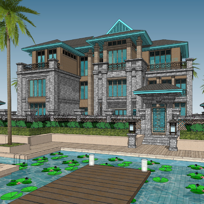 Southeast Asia single-family villa appearance