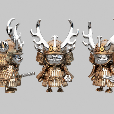 Chinese Armor Qiao Ba Chao Play Ornaments