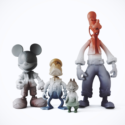 Modern Disney Art Toy Sculpture