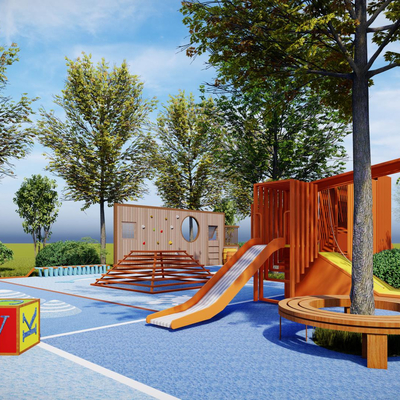 Modern Children's Activity Area Landscape