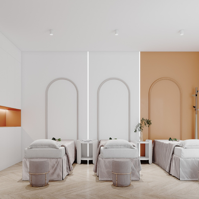 Modern beauty salon care room