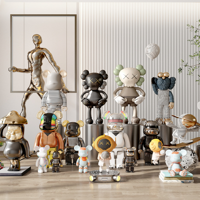 Modern Kaws Art Toy Sculpture