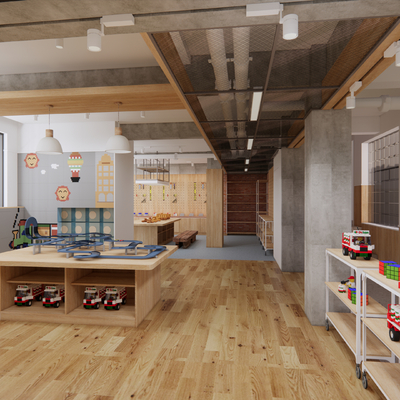 Modern Kindergarten Handicraft Room