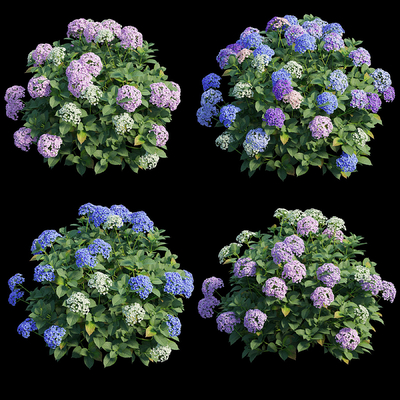 High precision hydrangea flower