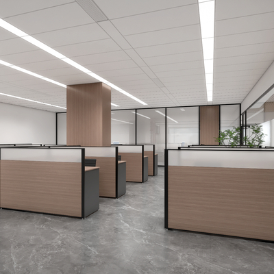 Modern open office area