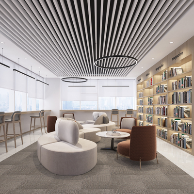 Modern Library Reading Area