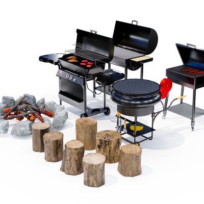 Modern outdoor grill