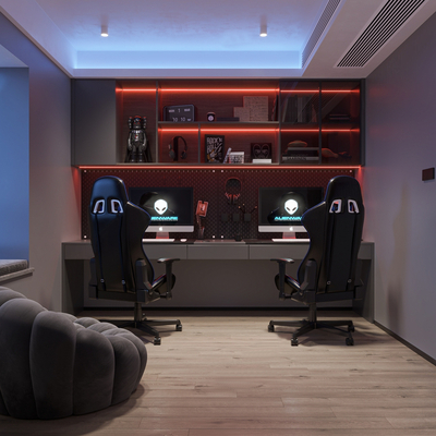 Dark Style E-Sports Room Game Room