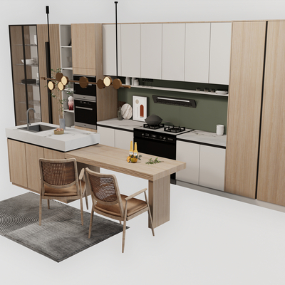 Modern Cabinet West Kitchen Island Table