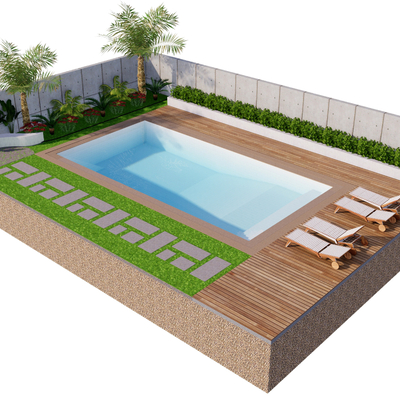 Modern Outdoor Leisure Pool