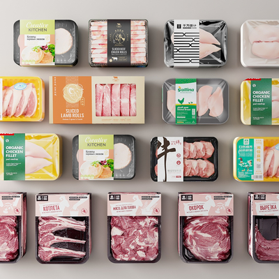 Modern Meat Food Packaging Box