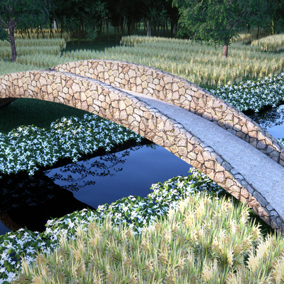 Natural Landscape Bridge Ecological Stone Bridge