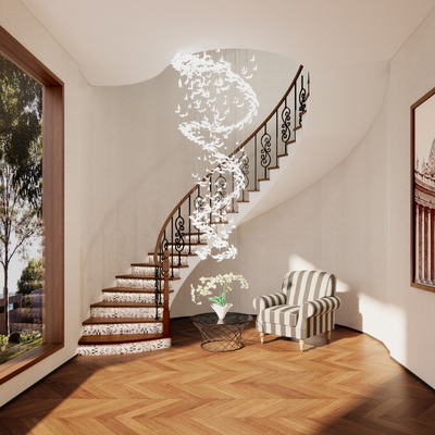 American Villa Staircase