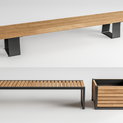 Modern Park Bench