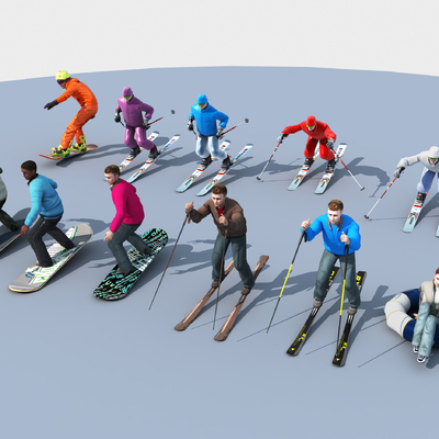 Modern Ski Characters