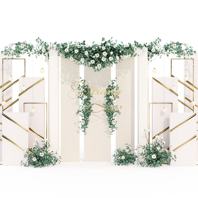 Modern Wedding Stage Art Display