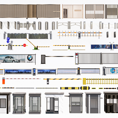 Doors guard box retractable door metal grid door