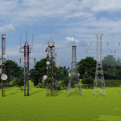 Modern signal communication high voltage tower