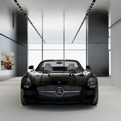 Car showroom Mercedes-Benz car