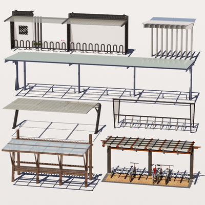 Modern Bicycle Shed Parking Shed