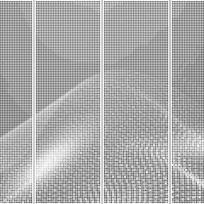 Abstract gradient texture metal perforated aluminum plate