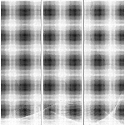 Abstract gradient texture metal perforated aluminum plate