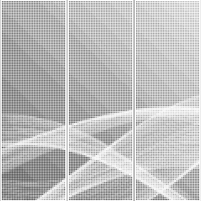 Abstract gradient texture metal perforated aluminum plate