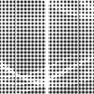 Abstract gradient texture metal perforated aluminum plate