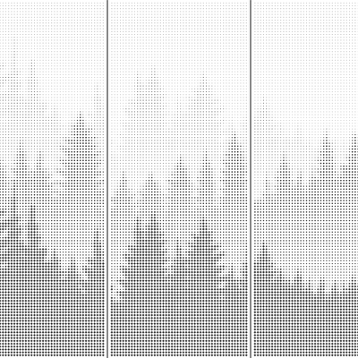 Forest silhouette metal perforated aluminum plate