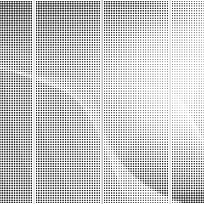 Abstract gradient texture metal perforated aluminum plate