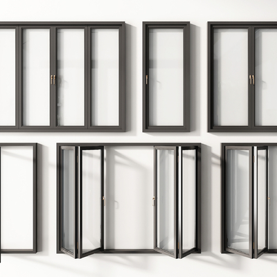 Aluminum alloy window folding window