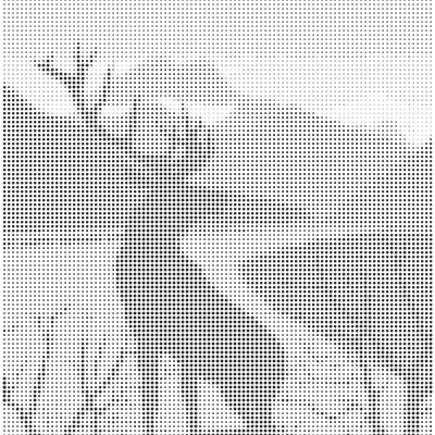 Valley Elk Silhouette Metal Perforated Aluminum Sheet