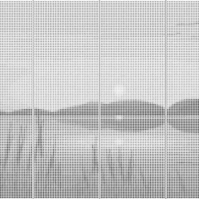 Landscape silhouette metal perforated aluminum plate