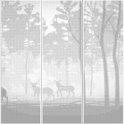 Forest silhouette metal perforated aluminum plate