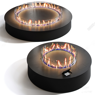 Round stove fireplace