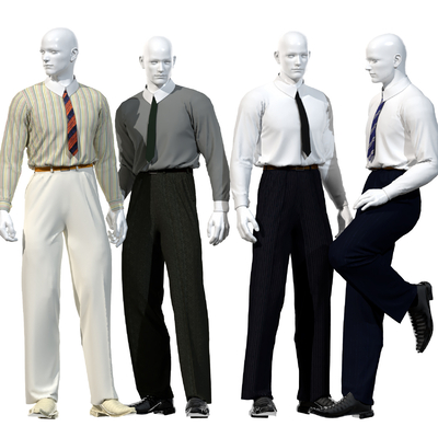 Men's Clothing Suit Model